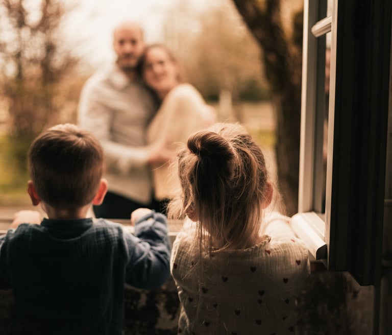 Kids seing their parents