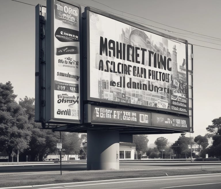 Wooden letters arranged to spell the word 'MARKETING' on a black textured background.