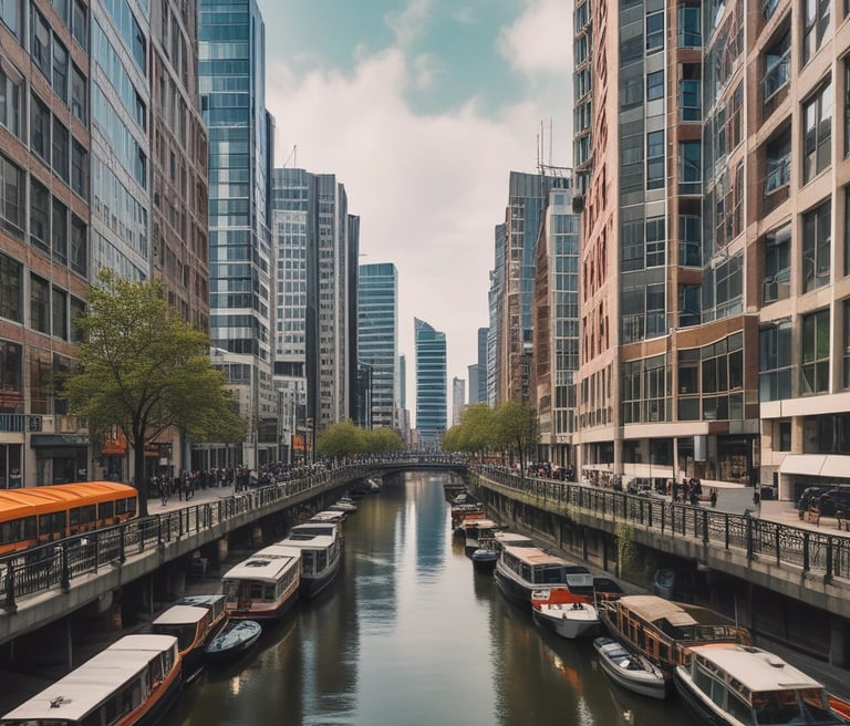 Shelves filled with a variety of skincare and personal care products inside a well-organized pharmacy or store. The shelves are stocked with creams, lotions, and other health-related items, with labels and signs displaying prices and promotions. The aisle has a clean, modern appearance with clear signage for a shopping app.
