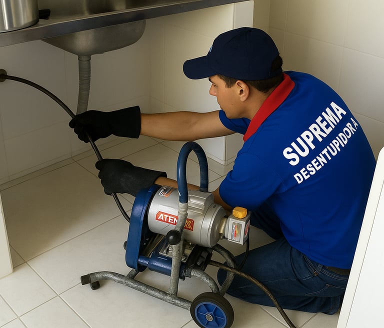 desentupidora de encanamento