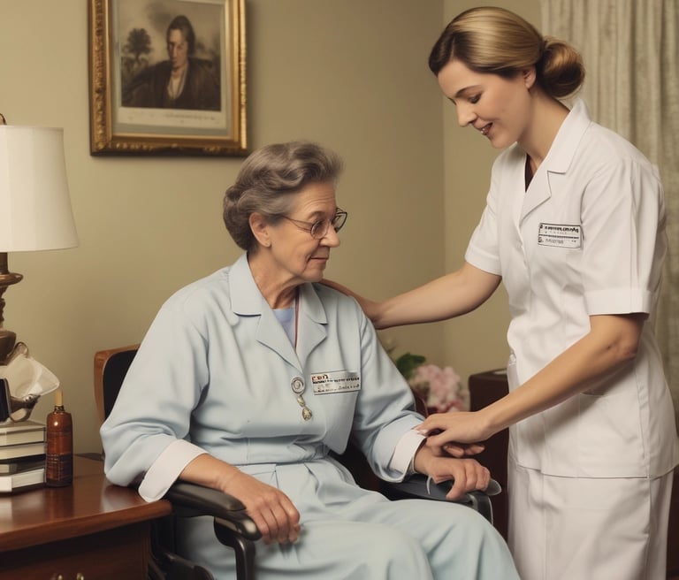 a group of people sitting around a white table