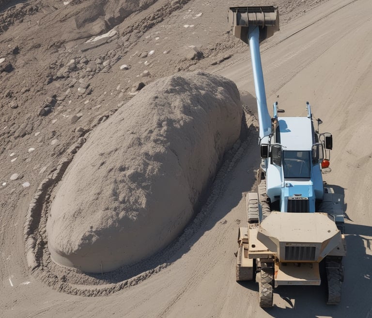 A modern cement production facility.