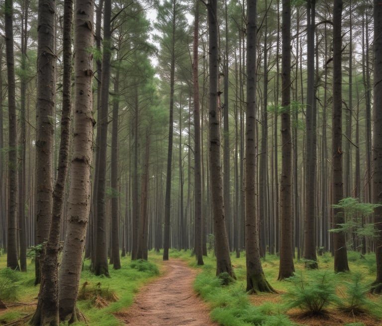 A scientist in a lab coat carefully analyzing water samples with environmental charts in the background.