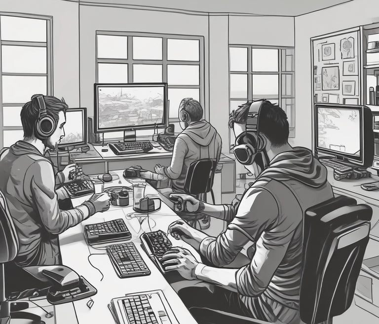 A dynamic London cityscape at dusk with digital gaming icons subtly overlaid, symbolizing the fusion of esports and urban energy.