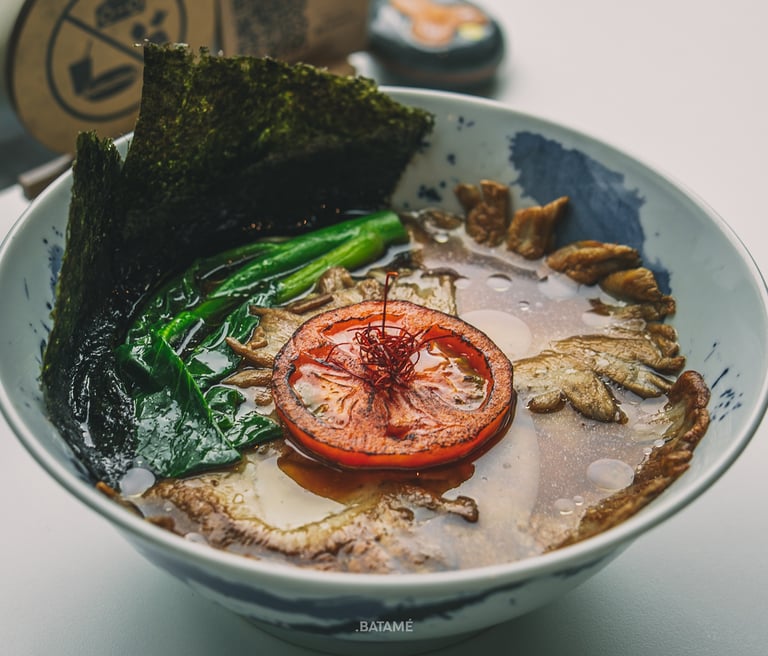 A bowl of Towzen Mushroom Shoyu Ramen at Towzen Batam