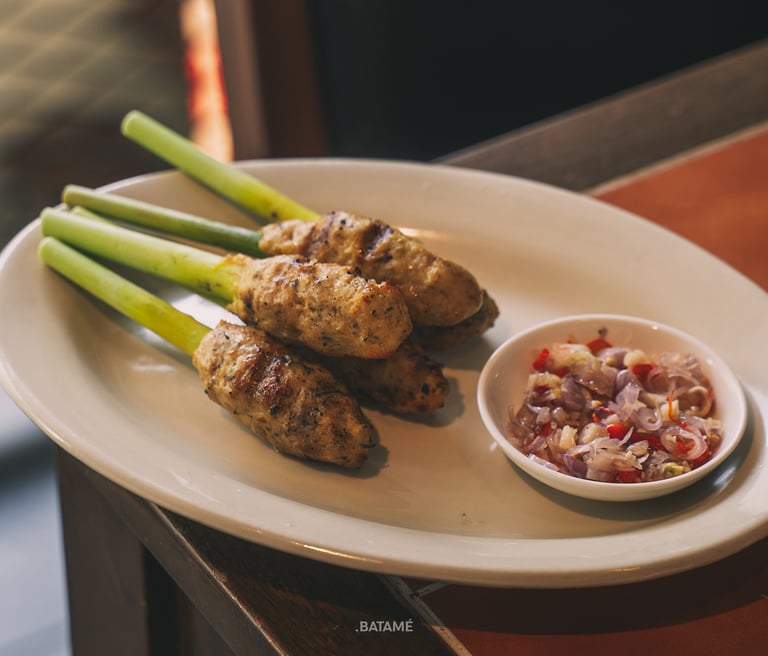 5 Sate Lilit with sambal matah at NUUD Batam