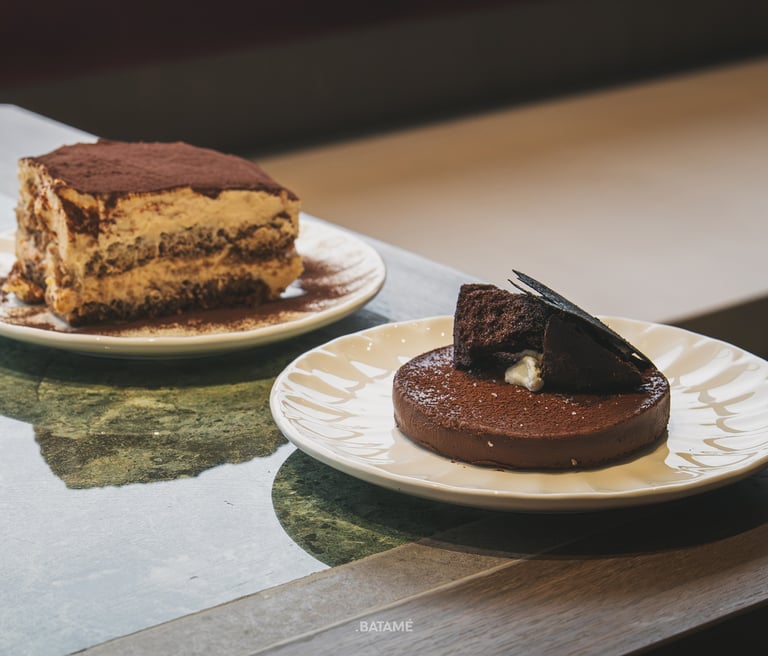 Tiramisu and Chocolate Moist at Ornella Cafe Batam