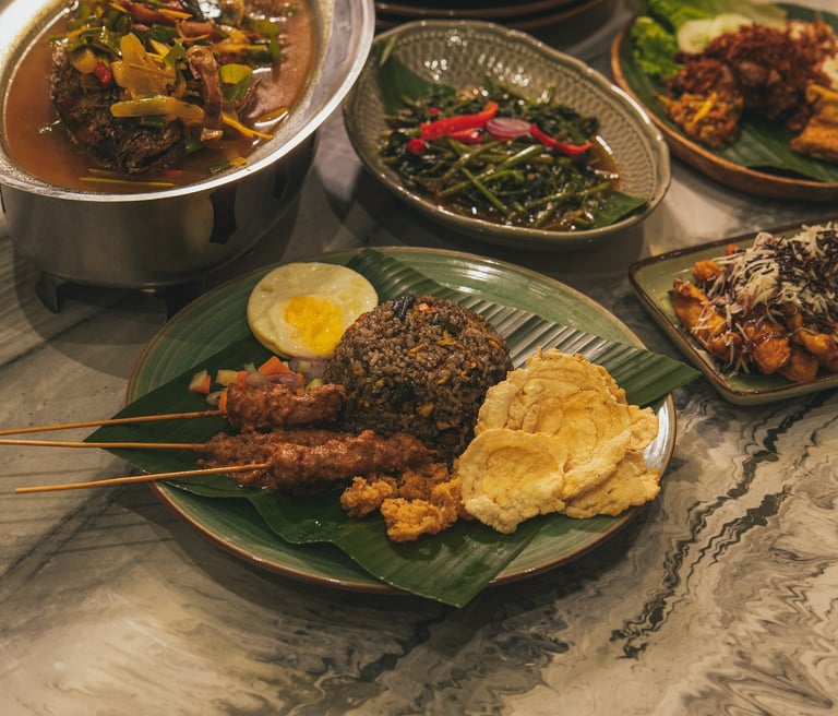 nasi goreng cumi hitam at Malaya Cafe Batam