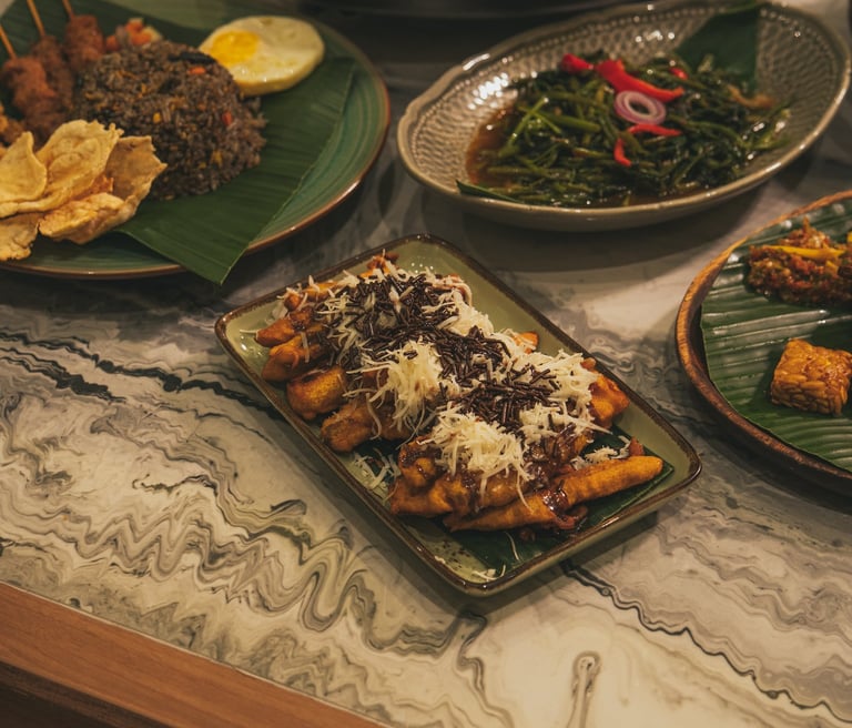 ubi keju coklat at Malaya Cafe Batam