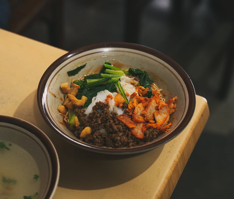 Mie Pangsit at Mie Pok Ahan Batam