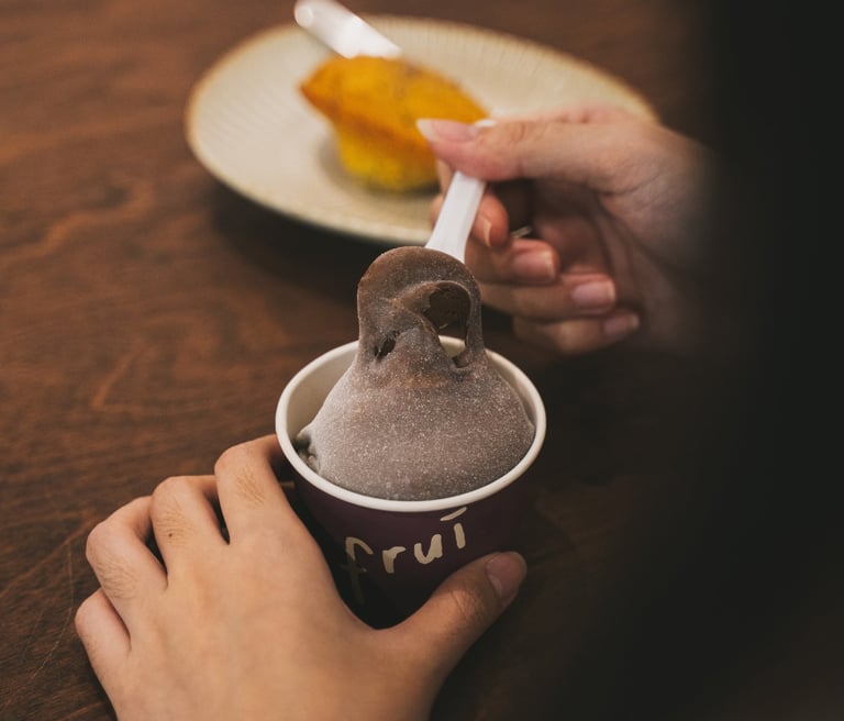 Dark Chocolate Gelato at Frui Batam