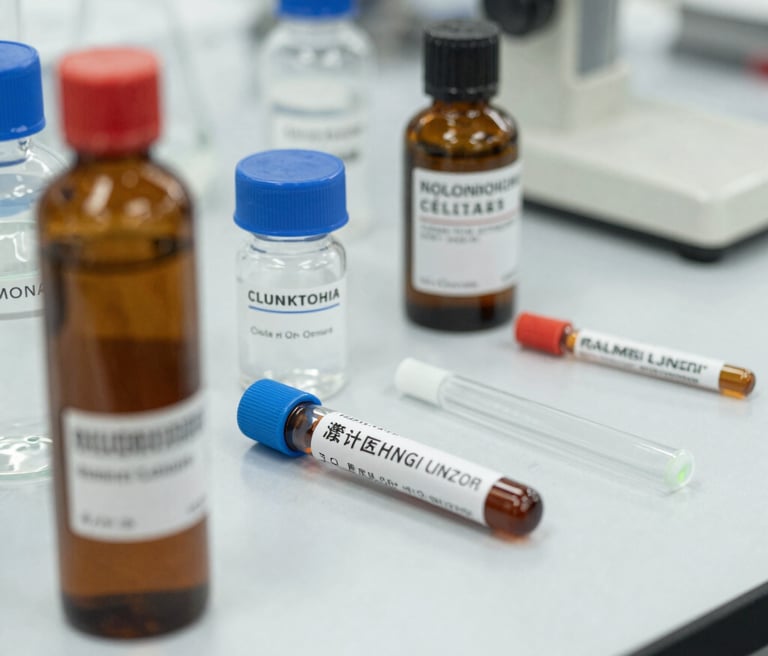 A friendly courier handing over a medical package to a healthcare professional outside a clinic.