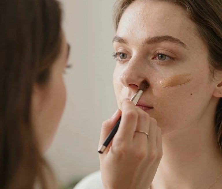 Maquillage mariée réalisé à l’institut