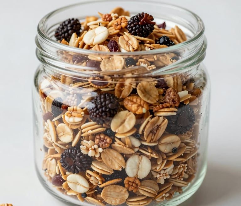 Close-up of a baker's hands delicately decorating handmade petit fours with colorful icing and sprinkles.