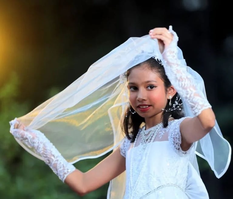 beautiful dress little bride communion dress