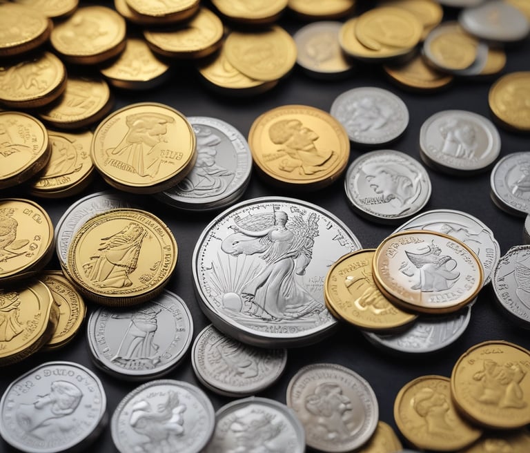A friendly person examining gold and silver jewelry at a sunny outdoor cafe in Sebring.