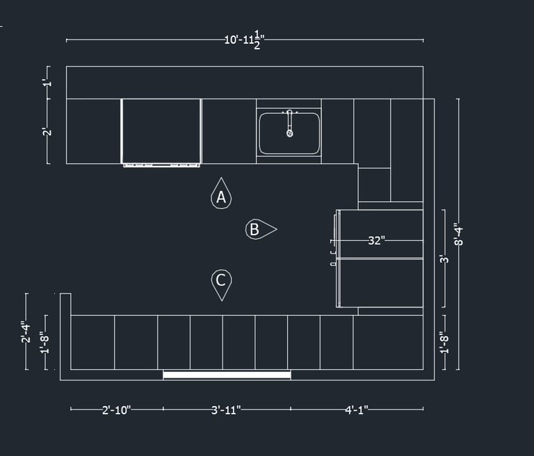 kitchen design layout plan