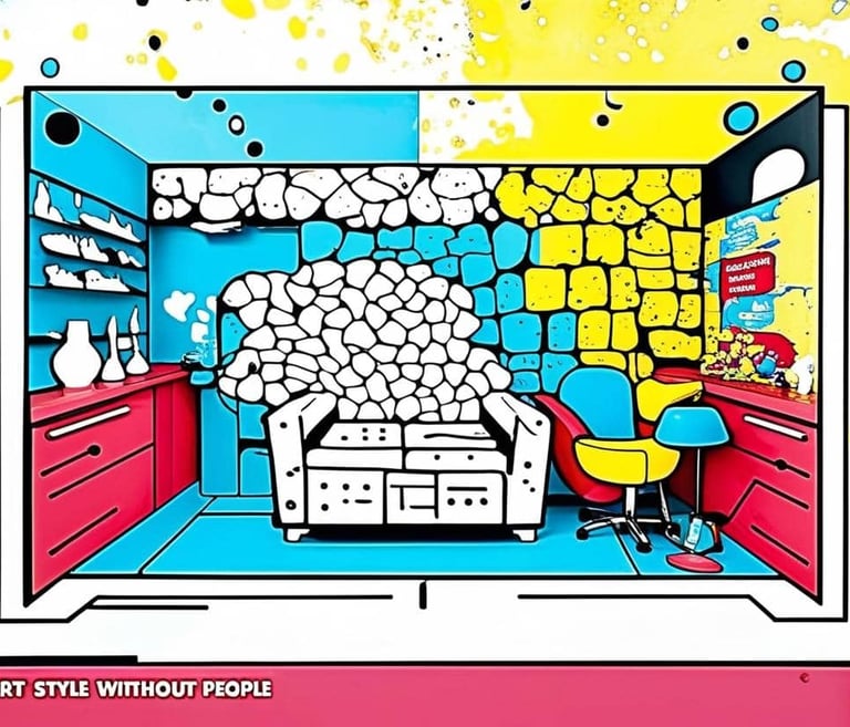 Sala terapêutica, representando a arte do autoconhecimento e desenvolvimento pessoal 