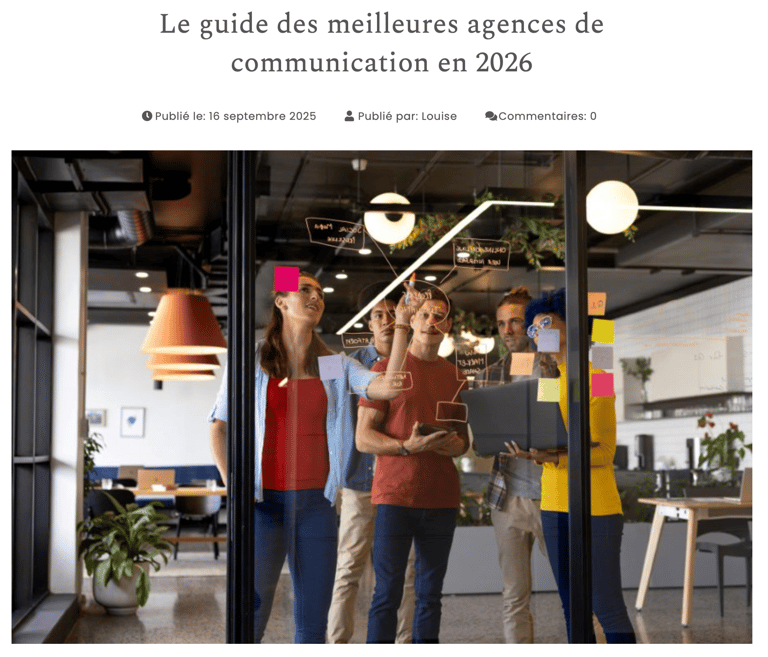 AGENCE DE COMMUNICATION 2026