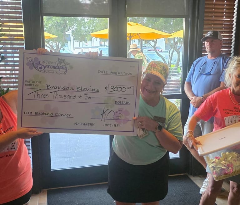 a group of people standing around a check check check check check