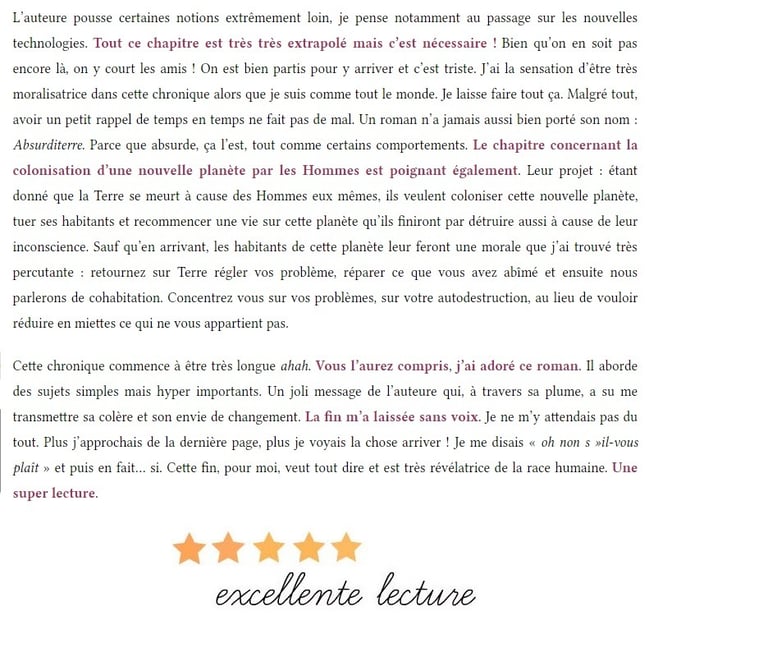 chronique marion reading books livre absurditerre azelma sigaux partie 2