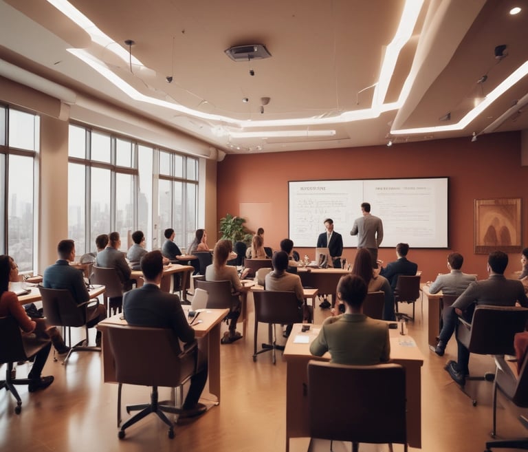 A professional training session in progress.