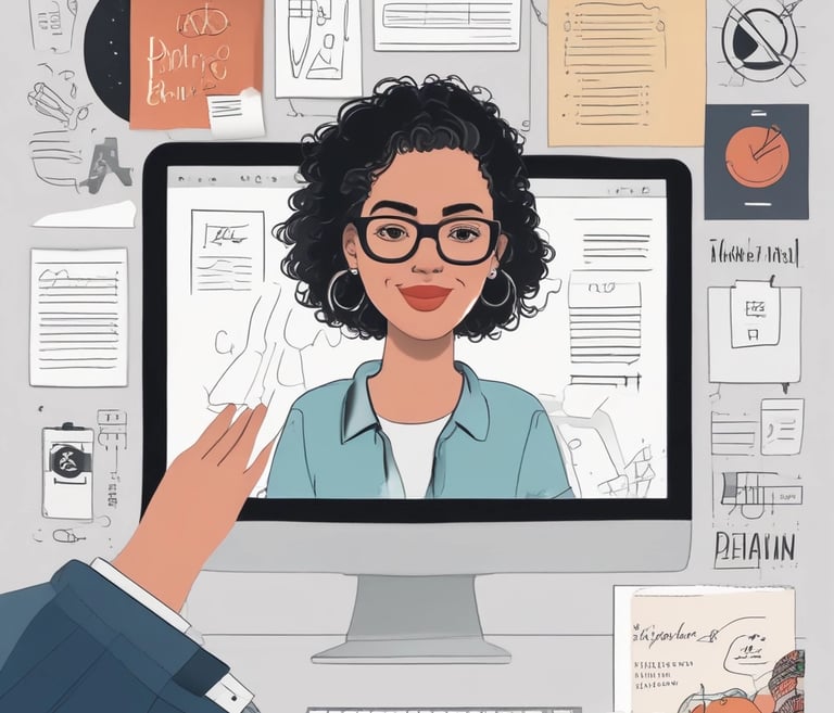 A vibrant team of creatives collaborating on design projects.