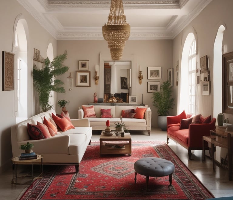 Bright living room with modern inventory