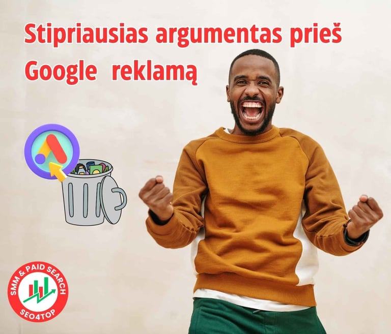 Žvilgsnis iš kitos pusės: stipriausias argumentas prieš Google reklamą.