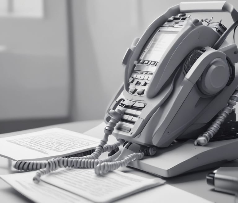 A calm professional answering a 24/7 emergency call with multiple monitors showing dispatch information.