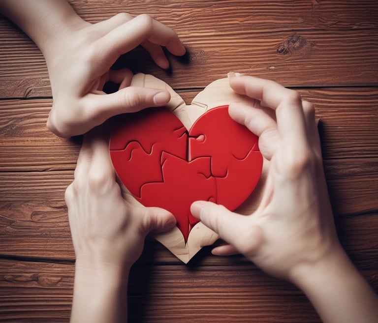A warm, inviting photo of a parent and teenager sharing a heartfelt conversation in a cozy living room.