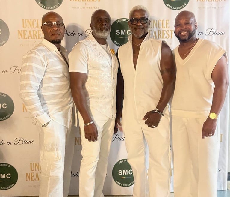 Southside Men's Collective Founders at the 2025 Pride En Blanc Annual Fundraiser in Chicago, IL