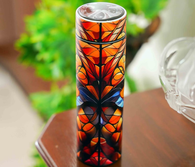 custom water bottle back