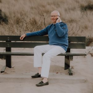 Steven Witkam aan de telefoon