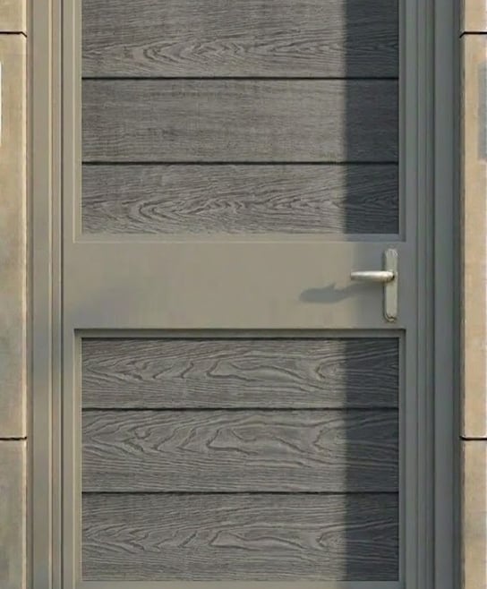 Light Grey Gate Frame with different panel colours 