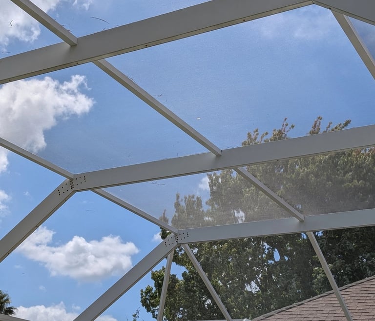 After Pool Cage Cleaning in Trinity Fl #1