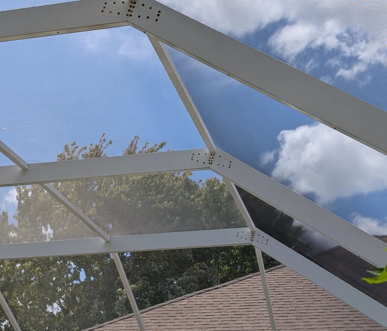 After Pool Cage Cleaning in Trinity Fl #2