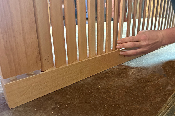 Each shutter is assembled by hand in our shutter shop