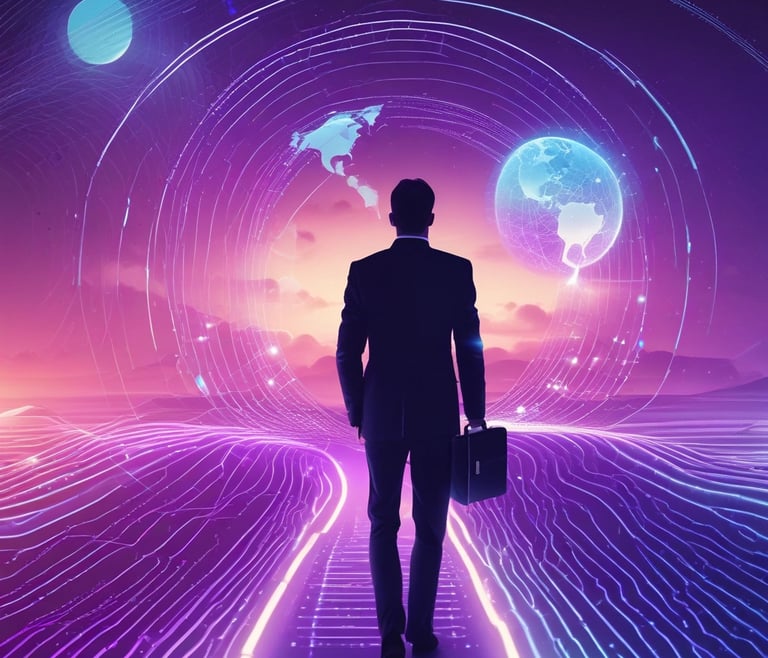 A visual representation of cloud technology and cybersecurity services.