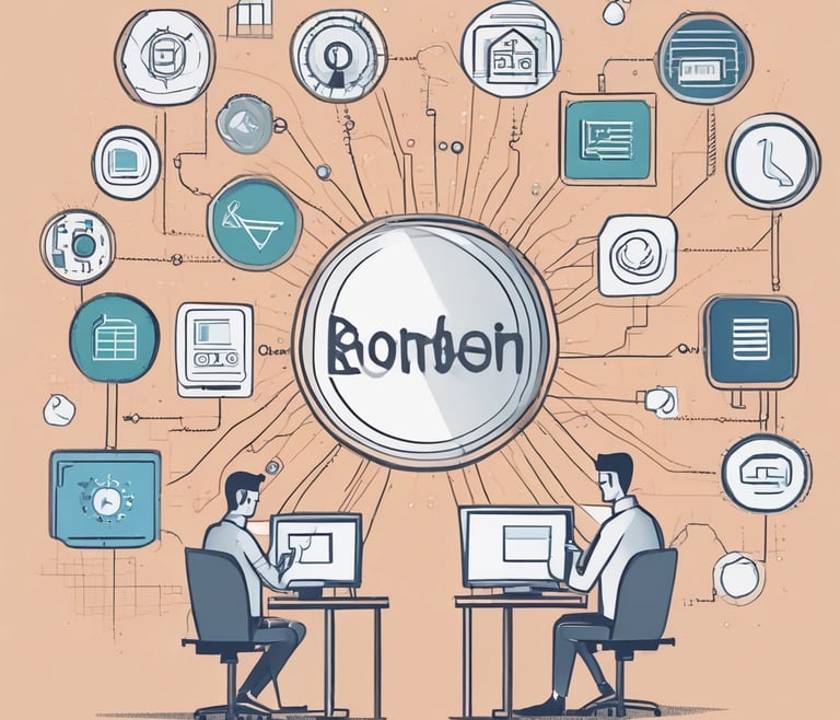 A modern cloud computing setup illustrating innovation and connectivity.
