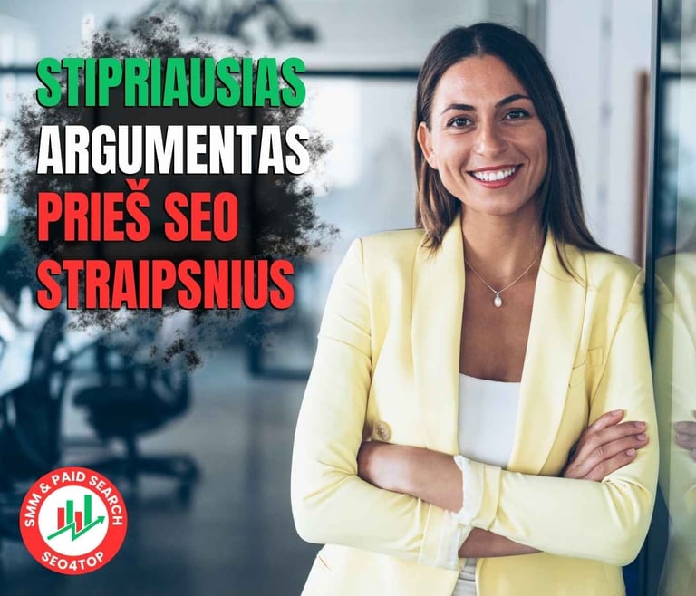 Žvilgsnis iš kitos pusės: stipriausias argumentas prieš SEO straipsnius