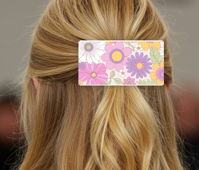 Use Billboard Barrettes as Fashion Barrettes or Holiday Barrettes