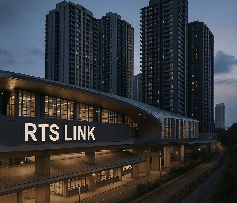 Commuters traveling from Johor to Singapore via RTS Link