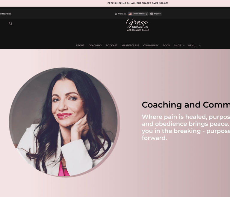 Elizabeth Everett of Grace in the Breaking offers life coaching and community for spiritual healing.