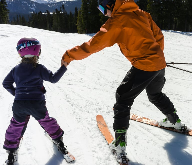Private ski lesson for children in Crans-Montana with a local instructor
