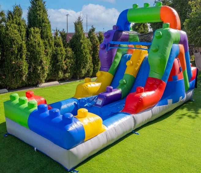 Block Party Double Slide. Dry, Wet with Pool or Ball Pit. Bookings 832-216-8423