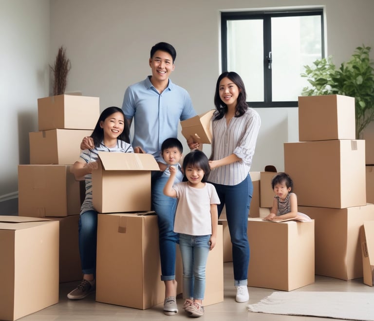 A newly completed tiny house with a welcoming front porch and garden.