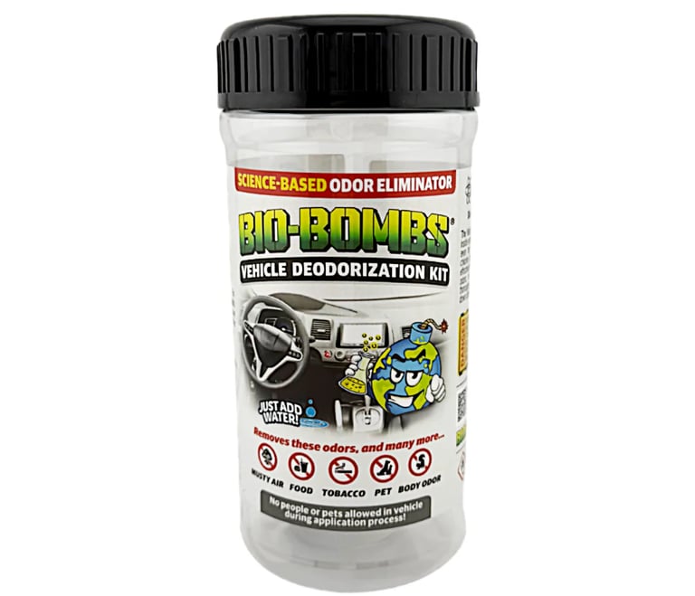 We use Bio-Bombs to completely deodorize your vehicle!