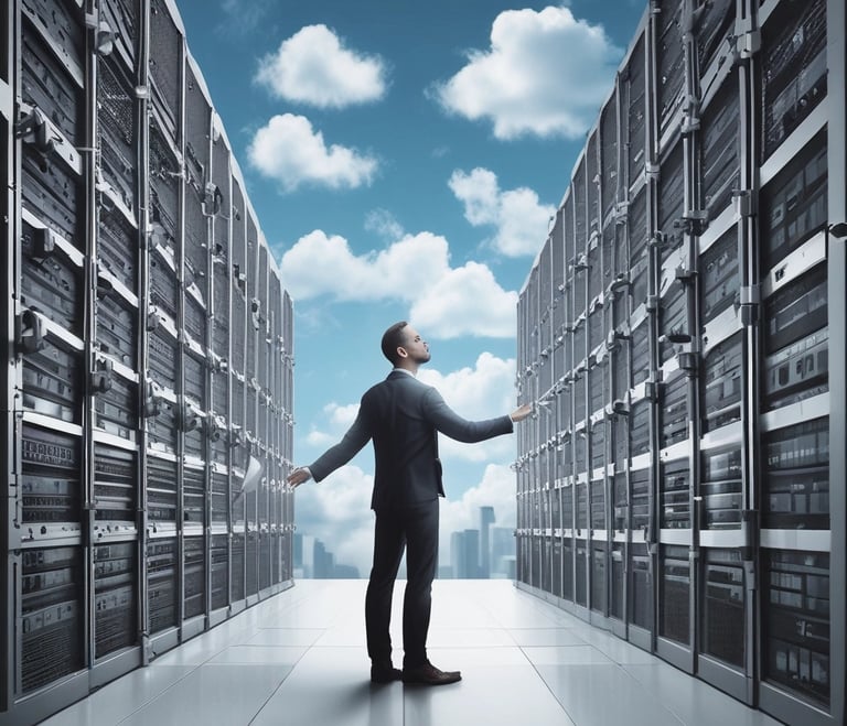 A padlock sits atop a stack of credit cards on a keyboard, with a bluish hue and digital streaks in the background, suggesting themes of digital security and privacy.