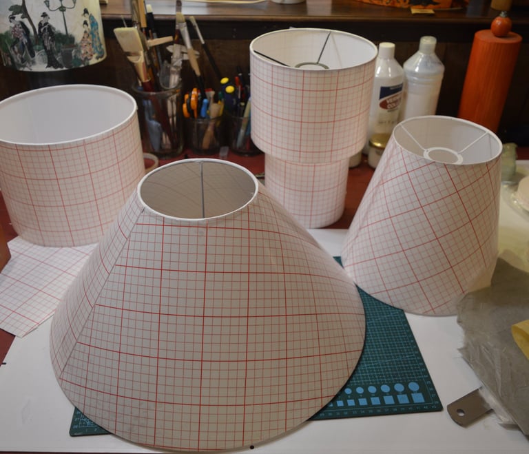 Atelier Pegase Fabrication abat-jour, étape par étape